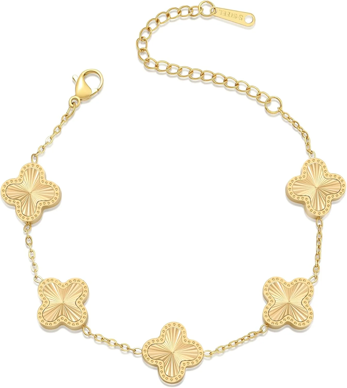 18K Gold Plated Clover Bracelet_best_review_1750619030