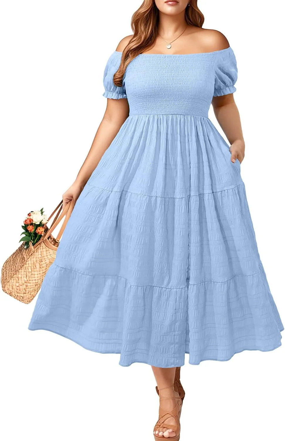 Plus Size Summer Dress with Pockets_best_review_1750644951