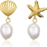 Starfish Gold Shell Earrings_best_review_1750442659