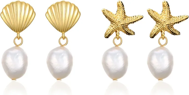 Starfish Gold Shell Earrings_best_review_1750442659