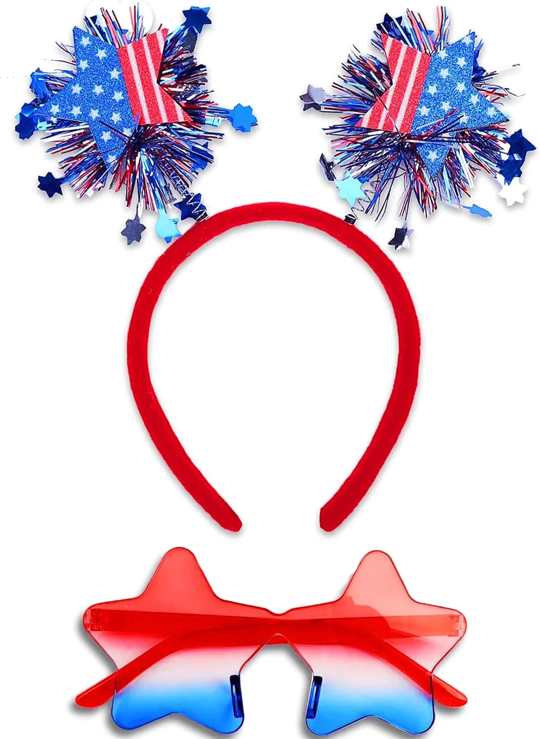 USA 4th of July Headband with Glasses_best_review_1750576912