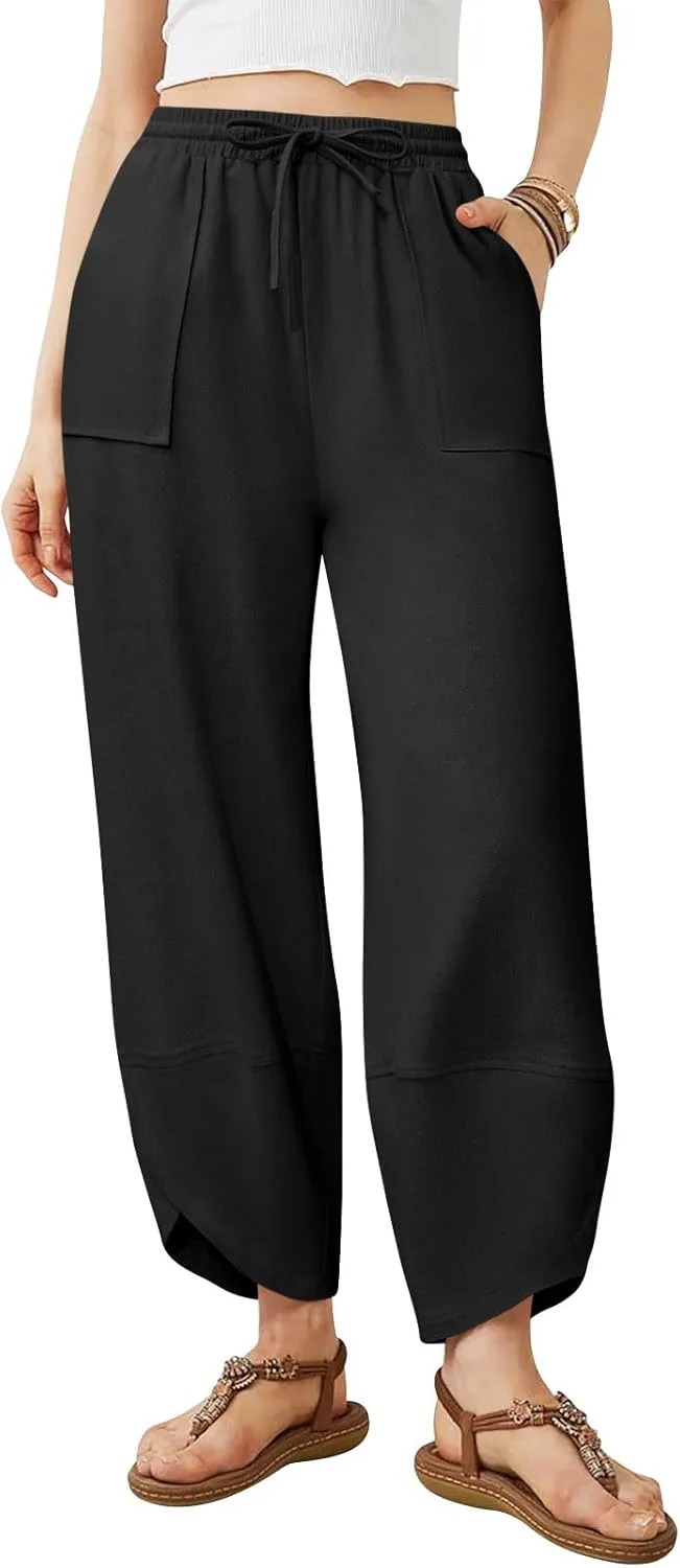 Womens Barrel Harem Linen Pants_best_review_1752489294
